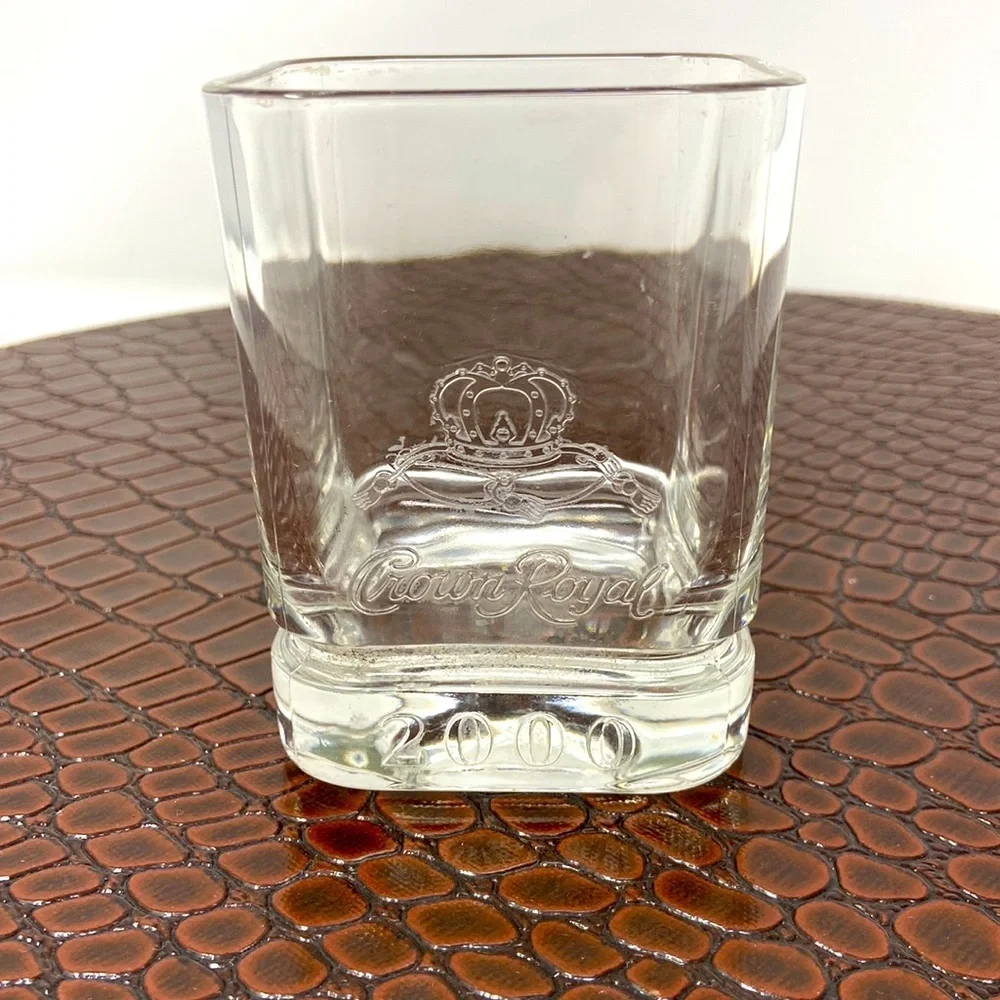 Millennium Crown Royal 2000 Whiskey Glass Vintage.